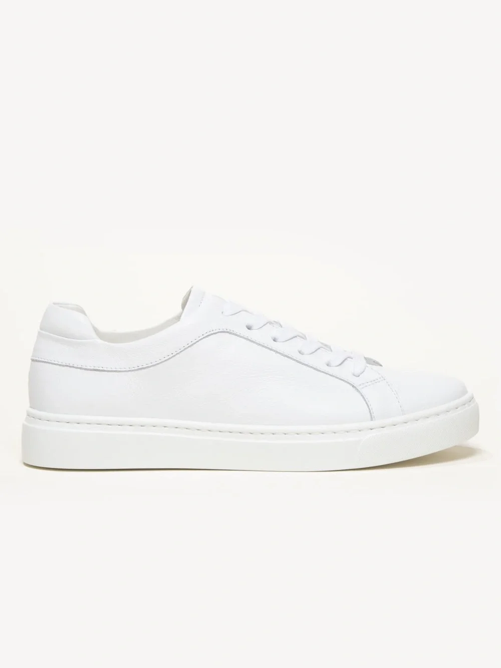 M.Gemi The Palestra Due Calf Leather Lace Up Low Top White SneakerS EUC Size 38